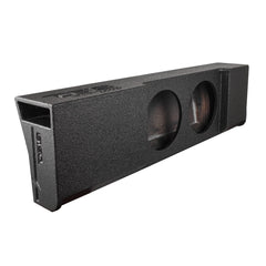Subwoofer Enclosure for 2009-Up Ford F-150 and 2017-2026 Super Duty F-250/F-350 Crew Cabs, Dual 12" Under Rear Seat Down-Fire