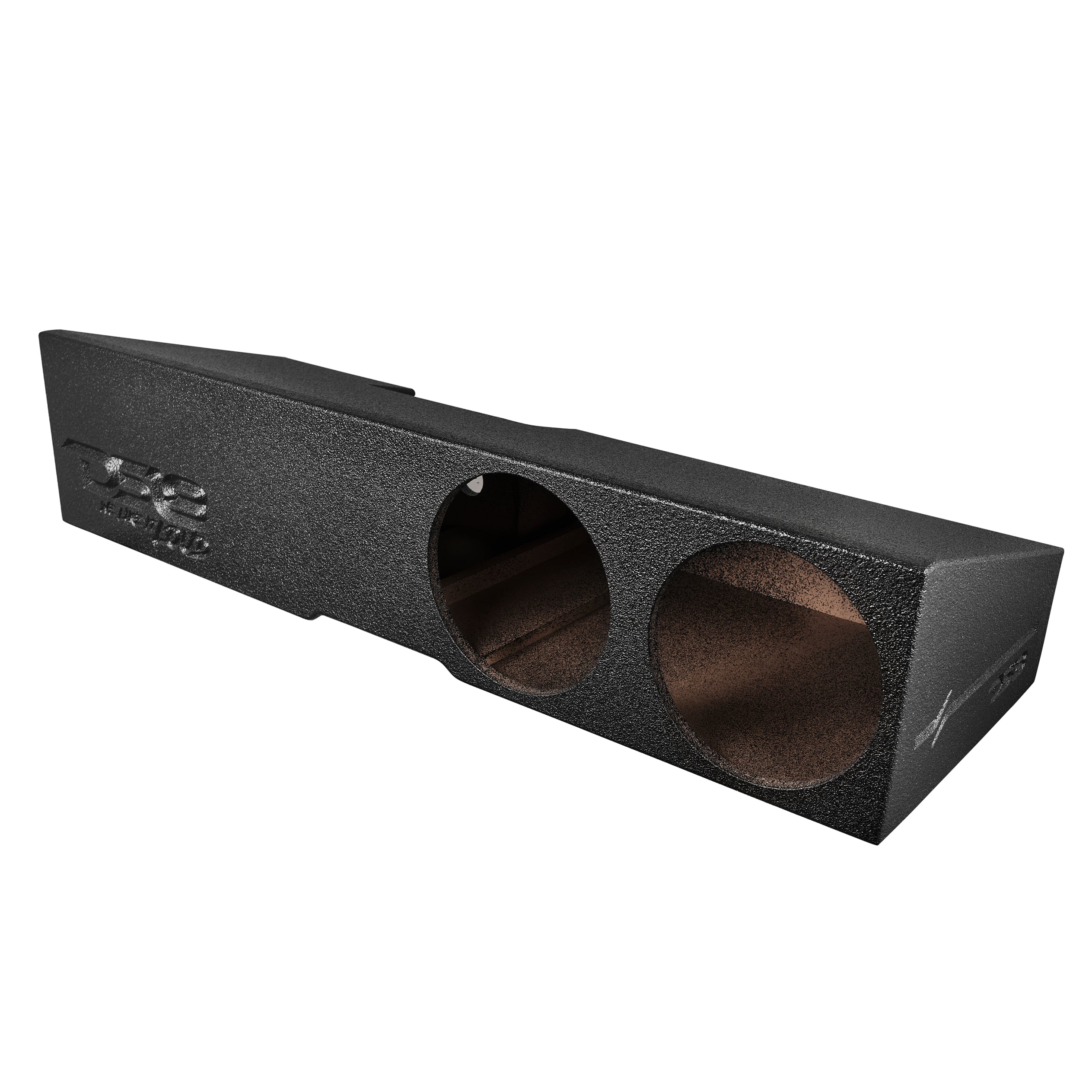 Subwoofer Enclosure for 2019-2024 Chevy Silverado and GMC Sierra 1500/2500/3500, Dual 10" Under Rear Seat Front-Fire Ported