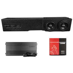 Loaded 2 x 8" Subwoofer Enclosure for Chevy/GMC Crew Cabs (2007-2026) and Ford F-150/Super Duty Crew Cabs (2009-2026) - DS18