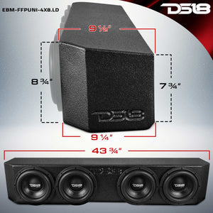 Universal Quadruple 8" Ported Subwoofer Enclosure - DS18