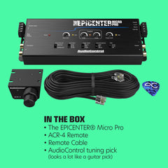 The EPICENTER Micro PRO Bass Restoration Processor & Line Output Converter w/ACR-4 Remote