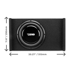 10" Loaded Shallow Down Fire Subwoofer Enclosure 300 Watts Rms - DS18