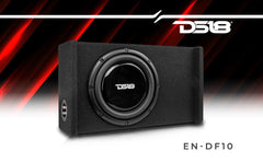 10" Loaded Shallow Down Fire Subwoofer Enclosure 300 Watts Rms - DS18