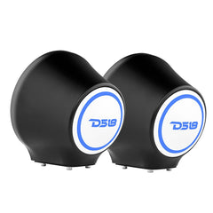 6.5” Universal Flat Mount Kick Panel Speaker Pod – Jet Skis, Jeeps, Motorcycles – RGB LED Lights - DS18