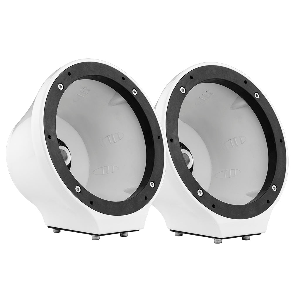 6.5” Universal Flat Mount Kick Panel Speaker Pod – Jet Skis, Jeeps, Motorcycles – RGB LED Lights - DS18