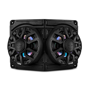 Universal Overhead Flat Mount Pod For Two 6.5” Speakers - Great for ATVs, UTVs, Golf Carts, Boats and more - DS18