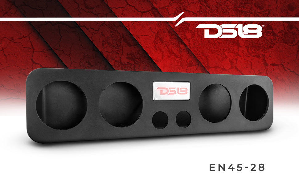 28" High Density ABS Universal Enclosure 4 x 5.25" and 2 x 2.3" Tweeters (Speakers Not Included) - DS18