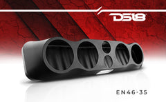 35" High Density ABS Universal Speakers Enclosure 4 X 6.5" and 2 x 3" Tweeters - Multi-Application Design for Cars, Trucks