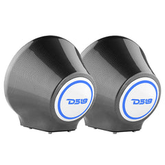 8” Universal Flat Mount Kick Panel Speaker Pod – Jet Skis, Jeeps, Motorcycles – RGB LED Lights - DS18