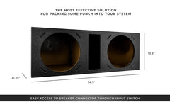 ENS-212SPB Ported Subwoofer Enclosure 2 X 12” - DS18