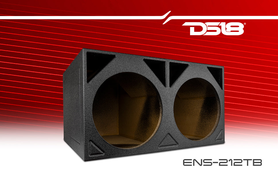 ENS-212TB Turbo Style Ported Subwoofer Enclosure 2 X 12” - DS18
