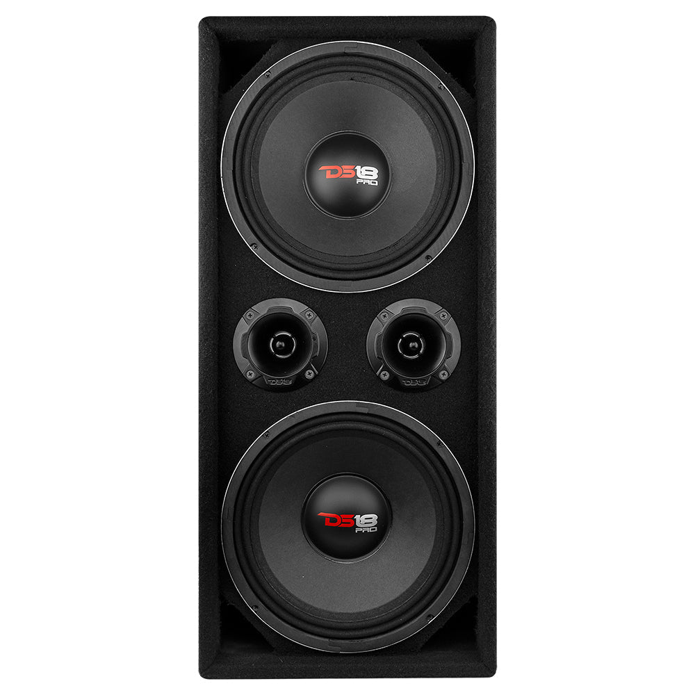 Dual 10" Loaded Ported Voceteo box ( 2 x PRO-X10M and 2 x PRO-TWX2) - DS18