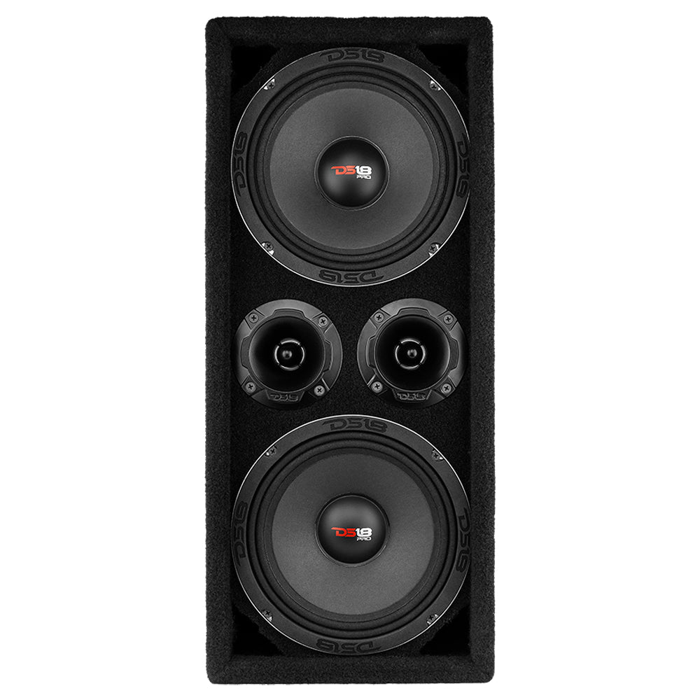 Dual 8" Loaded Ported Voceteo Box ( 2 x PRO-X8M and 2 x PRO-TWX2) - DS18