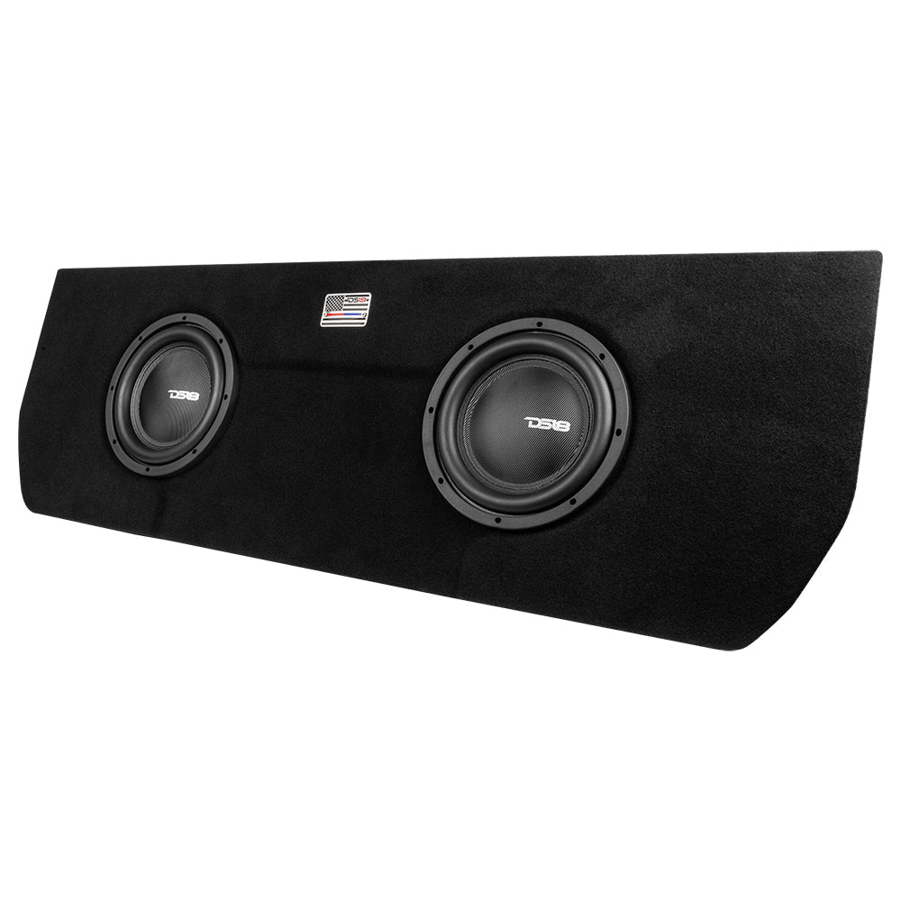 Dual 10" Loaded Subwoofer Enclosure for Tundra 2022 and Up Double Cab and Crew Max With subwoofers and Amplifier (2 X