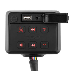 Marine And Powersports Waterproof Receiver Enclosure with Bluetooth, AUX Input, USB Player and Controls - DS18