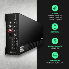 EPIC4000 Monoblock Competition Amplifier, 4000W RMS