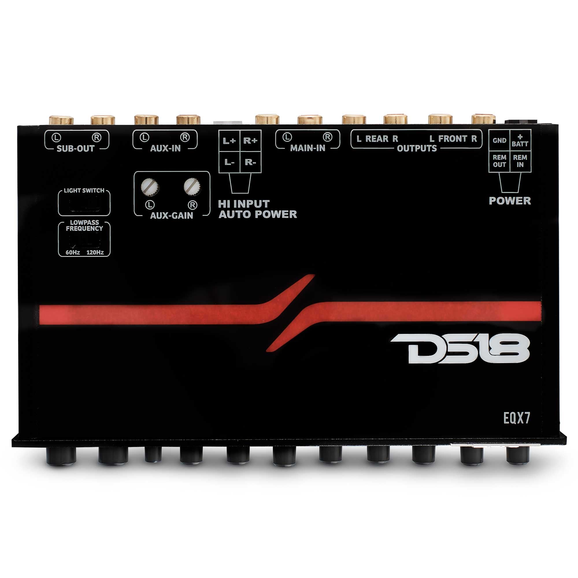 High Volt 7-Band Equalizer with High Level Input and Auto Turn On - DS18