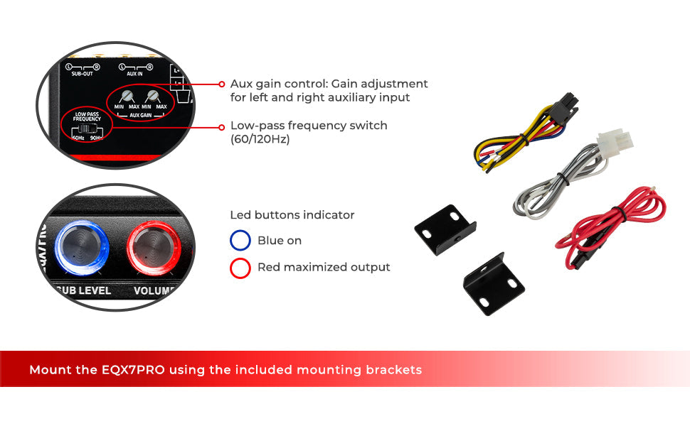 High Volt 7-Band Equalizer with High Level Input, Auto Turn On And High Volt LED Indicator - DS18
