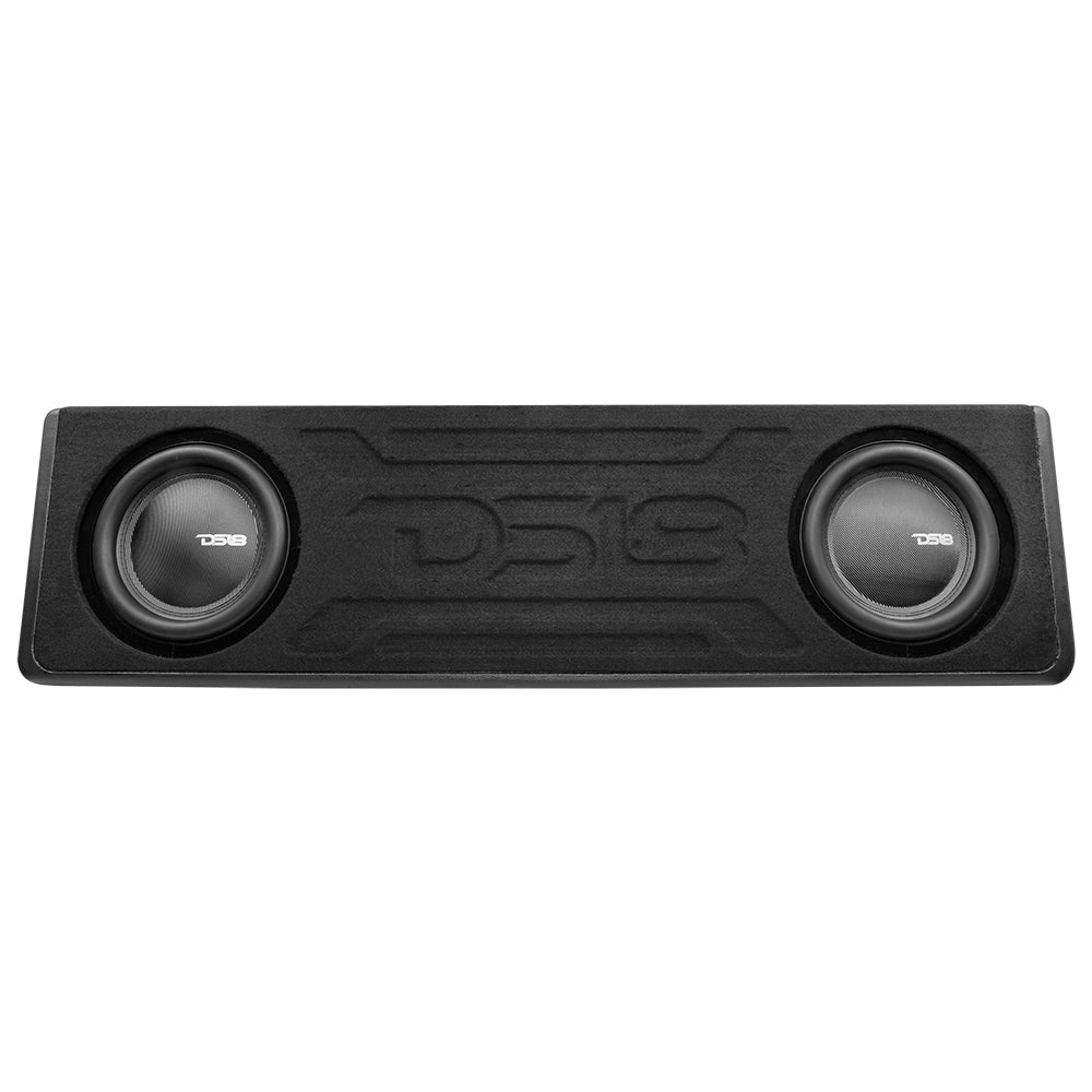Ford F-150 2 x 10" Subwoofer Loaded Enclosure Package With Vinyl Finish and Dream LED Lights (MADE IN USA) - DS18