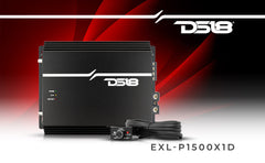 EXL 1-Channel Class D Amplifier 1500 Watts Rms @ 1-Ohm Made In Korea - DS18