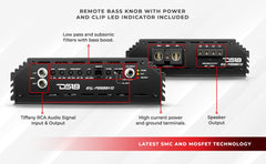 EXL 1-Channel Class D Amplifier 2500 Watts Rms @ 1-Ohm Made In Korea - DS18