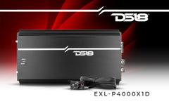 EXL 1-Channel Class D Amplifier 4000 Watts Rms @ 1-Ohm Made In Korea - DS18