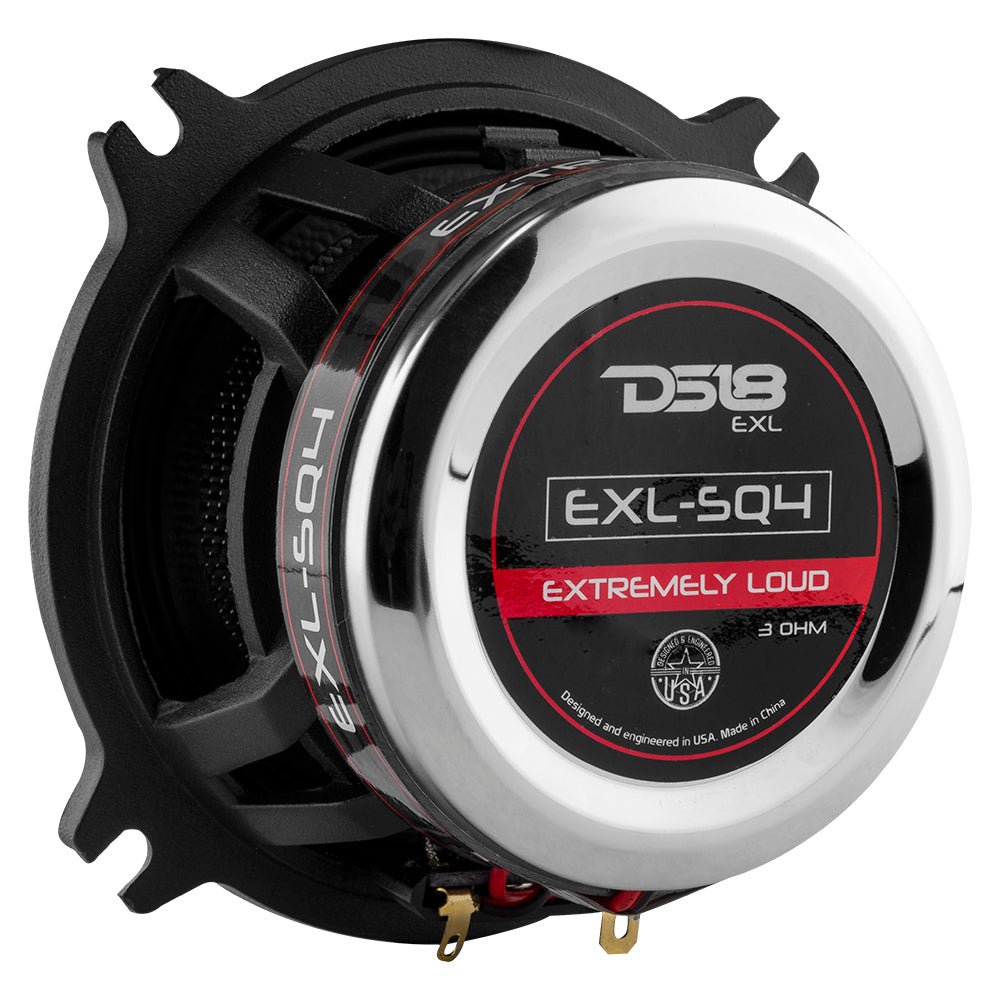 EXL 4" 2-Way Coaxial Speaker with Fiber Glass Cone | 60W RMS 3-Ohm - DS18