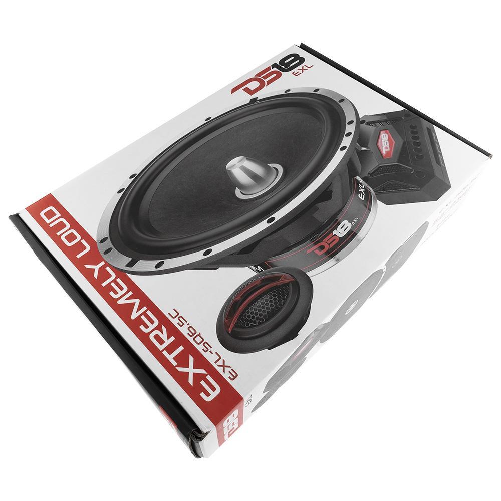 EXL 6.5" 2-Way Component Speaker System 400 Watts 4-Ohms (Pair) - DS18