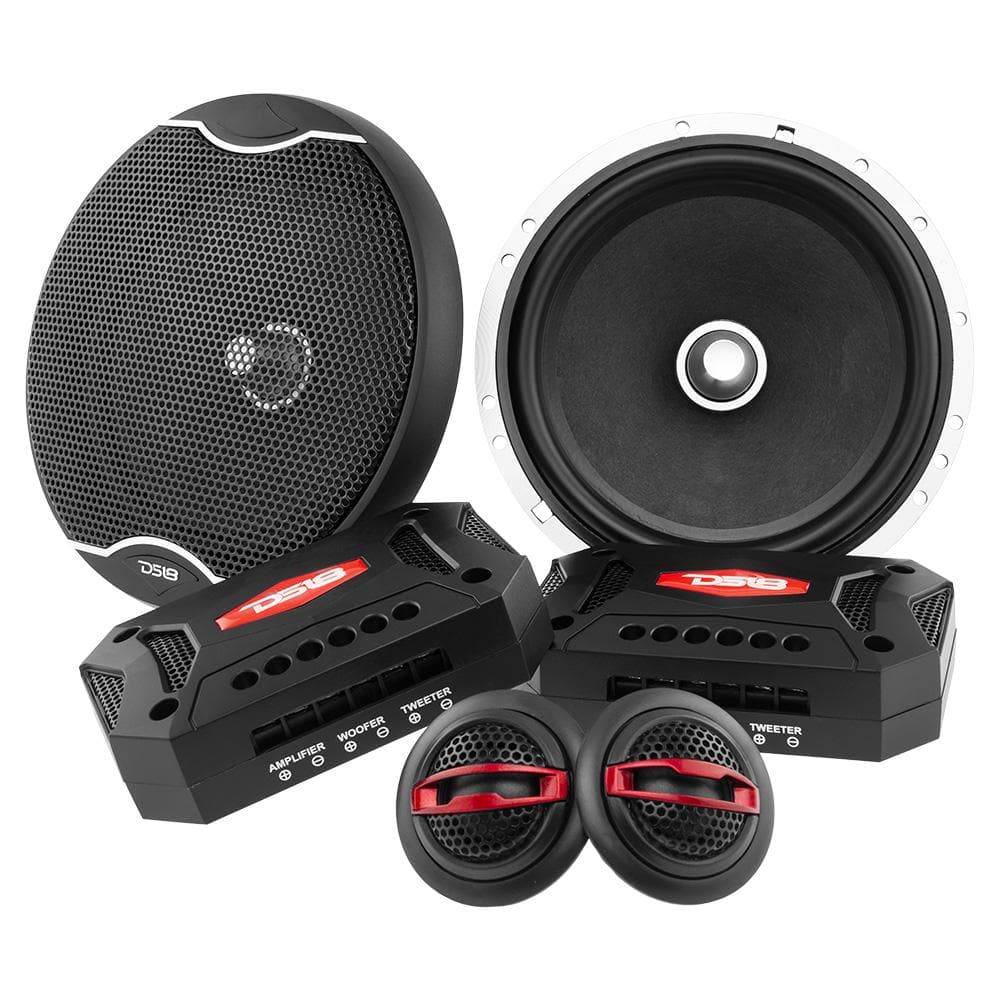 EXL 6.5" 2-Way Component Speaker System 400 Watts 4-Ohms (Pair) - DS18