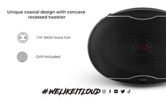 EXL 6x9" 2-Way Coaxial Speaker with Fiber Glass Cone | 160W RMS 3-Ohm - DS18