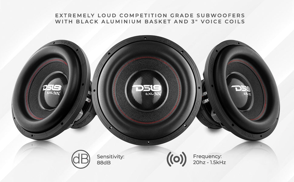 EXL XX 15" High Excursion Subwoofer 2000 Watts Rms DVC 2-Ohm - DS18