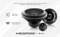 EXL XX 15" High Excursion Subwoofer 2000 Watts Rms DVC 4-Ohm - DS18