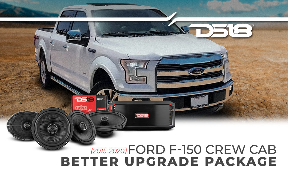 DS18 2015-2020 Ford F-150 Crew and Super Cab Good Upgrade/Replacement Package 1600 Watts - DS18