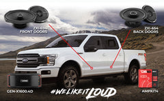 DS18 2015-2020 Ford F-150 Crew and Super Cab Good Upgrade/Replacement Package 1600 Watts - DS18