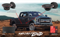 DS18 2015-2020 Ford F-250 Crew and Super Cab Best Upgrade/Replacement Package 3000 Watts - DS18