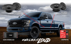 2015-2020 Ford F-350 Crew and Super Cab Better Upgrade/Replacement Package 1600 Watts - DS18