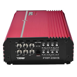 FRP Compact Full-Range Class D 5-Channel Amplifier – 250W x 4 + 1,200W Subwoofer Output - DS18