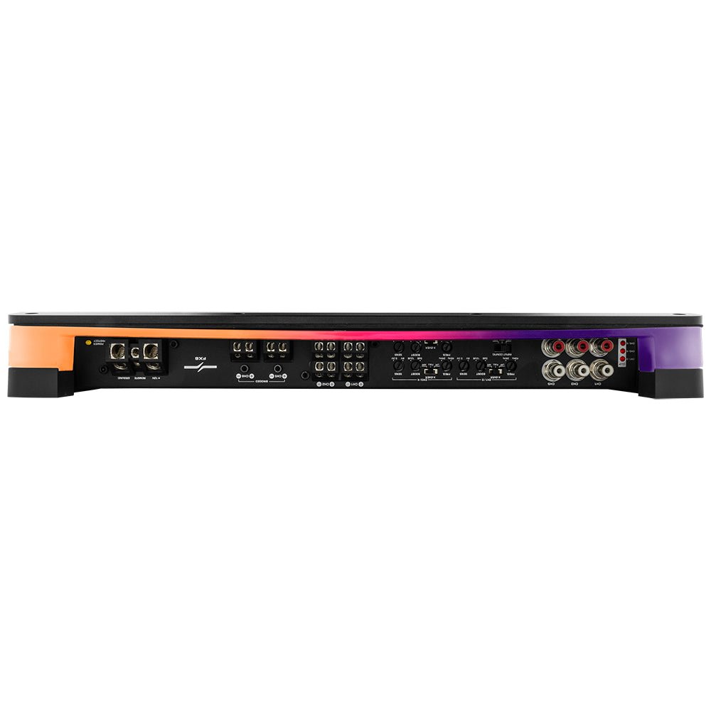 Flush Mount / Surface Mount 6 Channel Class D Amplifier With Acrylic Cover for Custom Installation 6 X 180 Watts RMS @ 4 Ohm
