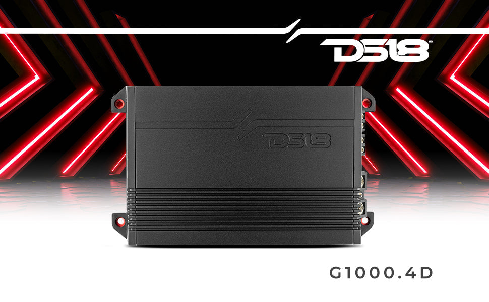 GEN-X Full-Range Class D 4-Channel Amplifier | 4 x 90W RMS @ 4-Ohm - DS18