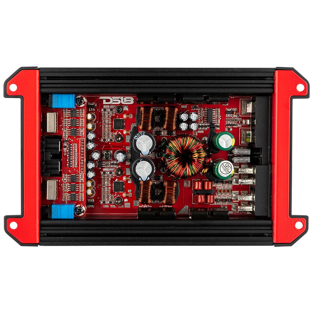GEN-X Full-Range Class D 4-Channel Amplifier | 4 x 90W RMS @ 4-Ohm - DS18