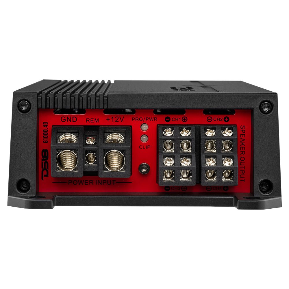 GEN-X Full-Range Class D 4-Channel Amplifier | 4 x 90W RMS @ 4-Ohm - DS18