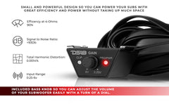 GEN-X Class D 1-Channel Amplifier | 600W RMS @ 1-Ohm - DS18