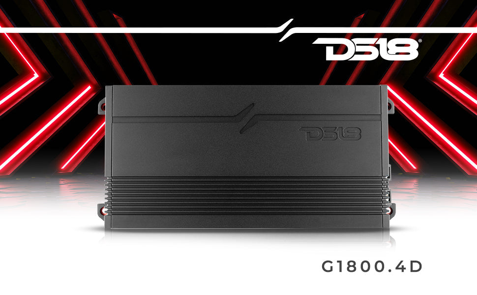 GEN-X Full-Range Class D 4-Channel Amplifier | 4 x 150W RMS @ 4-Ohm - DS18