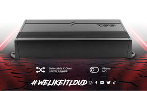GEN-X Full-Range Class D 4-Channel Amplifier | 4 x 300W RMS @ 4-Ohm - DS18