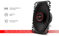 GEN-X 4x6 2-Way Coaxial Speakers 45 Watts Rms 4-Ohm - DS18