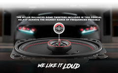 GEN-X 4x6 2-Way Coaxial Speakers 45 Watts Rms 4-Ohm - DS18