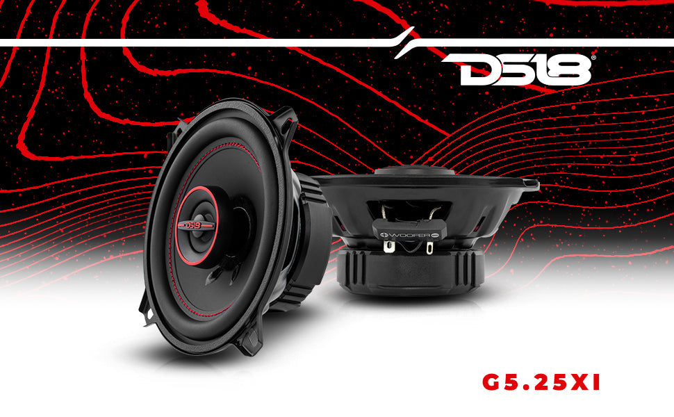 GEN-X 5.25" 2-Way Coaxial Speakers 45 Watts Rms 4-Ohm - DS18