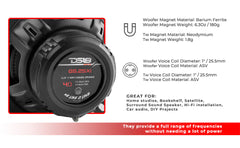 GEN-X 5.25" 2-Way Coaxial Speakers 45 Watts Rms 4-Ohm - DS18