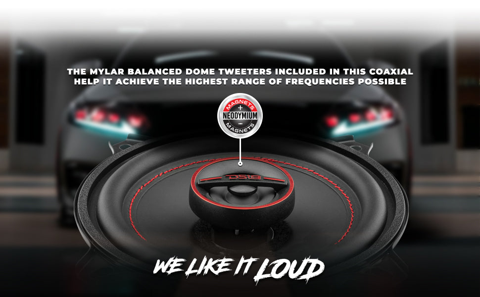 GEN-X 5.25" 2-Way Coaxial Speakers 45 Watts Rms 4-Ohm - DS18