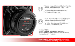 GEN-X 5x7" 2-Way Coaxial Speakers 50 Watts Rms 4-Ohm - DS18